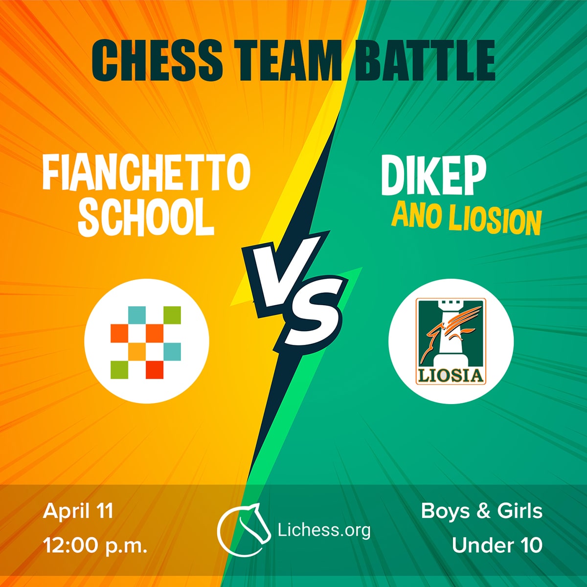 Chess Team Battle Fianchetto School vs Dikep