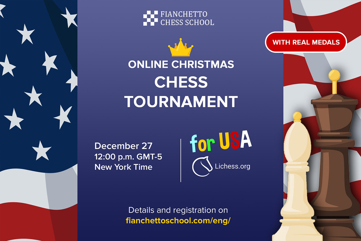 Christmas Chess Tournament for USA 27/12/2022