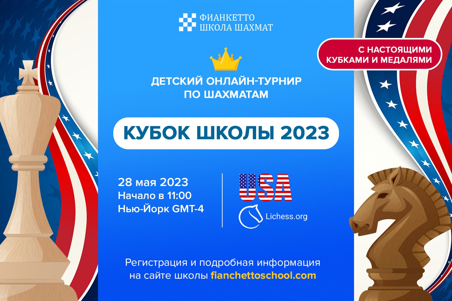 Кубок Фианкетто 2023 USA - онлайн-турнир по шахматам